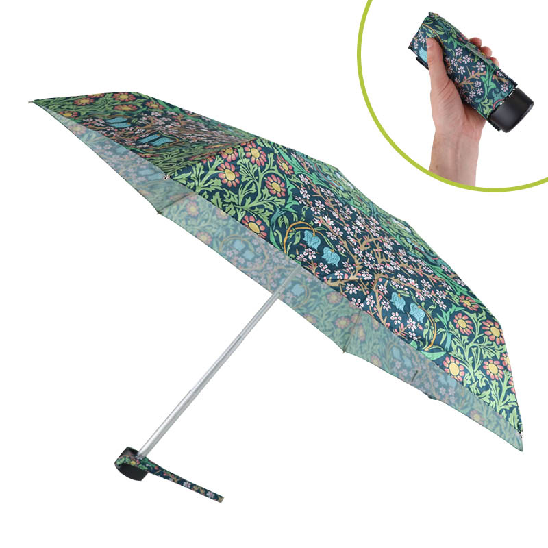 Fulton Tiny 2 Morris and Co. Compact UV Umbrella (Blackthorn)