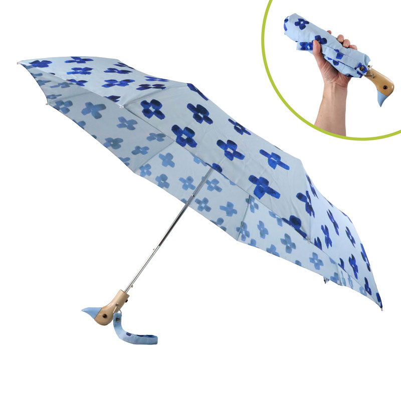 Original Duckhead Folding Eco Umbrella (Floral Rain)