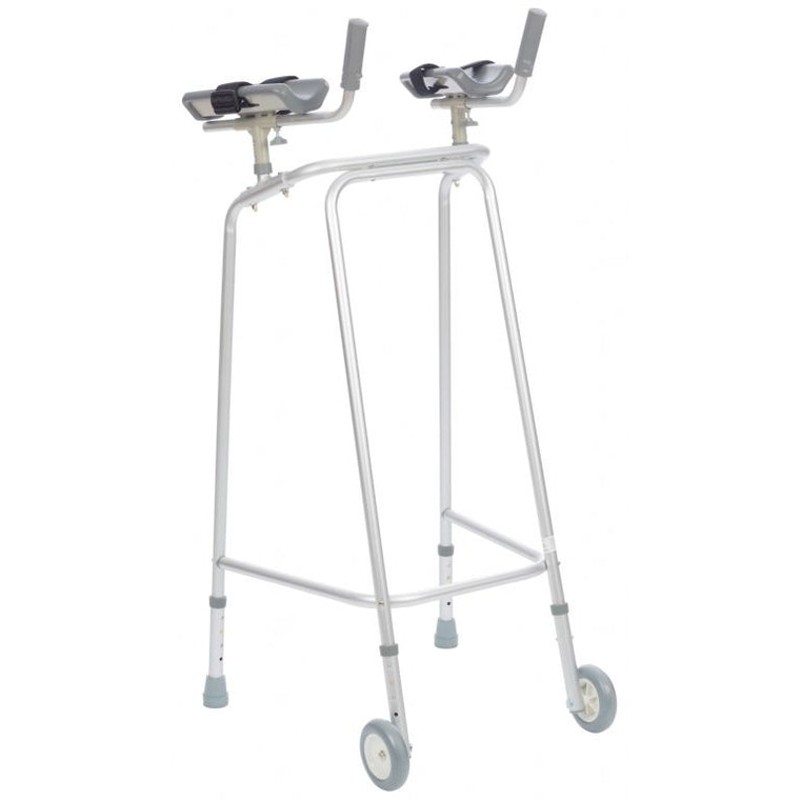 Trulife Gutter-Arm Height-Adjustable Forearm Walking Frame with Wheels