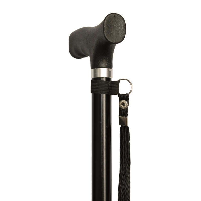 Black Adjustable Folding Walking Stick - WalkingSticks.co.uk