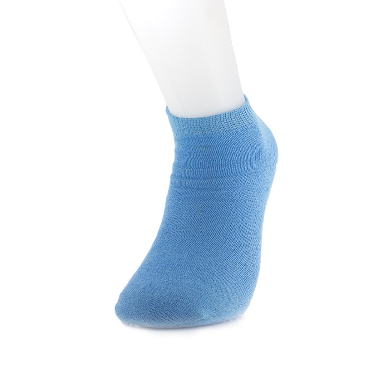 Medline Large Blue Non-Slip Fall-Prevention Slipper Socks (One Pair)