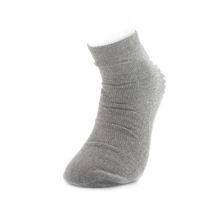 Medline XX-Large Grey Non-Slip Fall-Prevention Slipper Socks (One Pair)