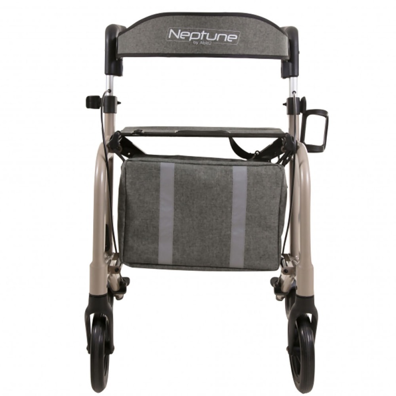 Neptune Lightweight Height-Adjustable Folding Rollator (Champagne)