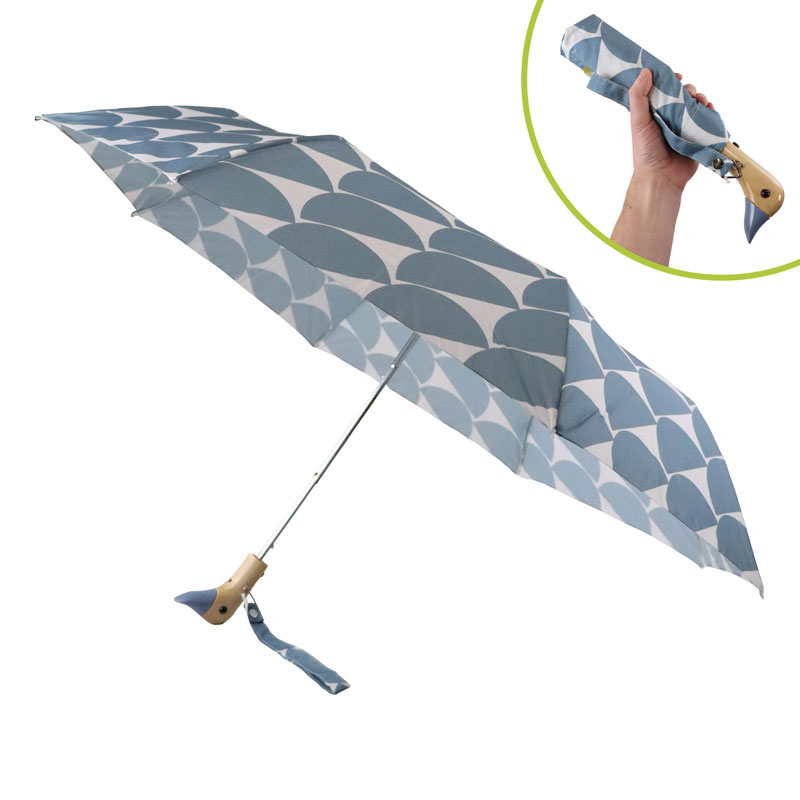 Original Duckhead Folding Eco Umbrella (Denim Moon)