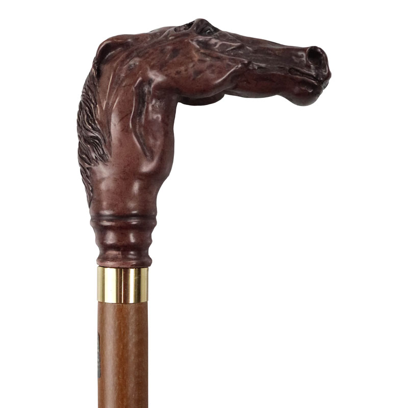 Racehorse's Head Collectors' Walking Stick