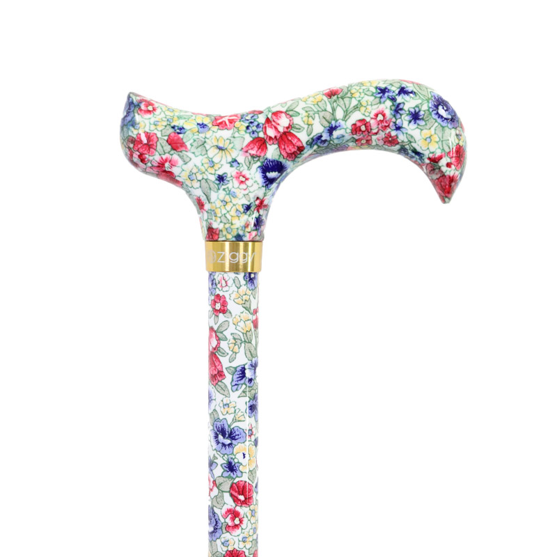 walking floral sticks adjustable derby handle stick patterned walkingsticks height