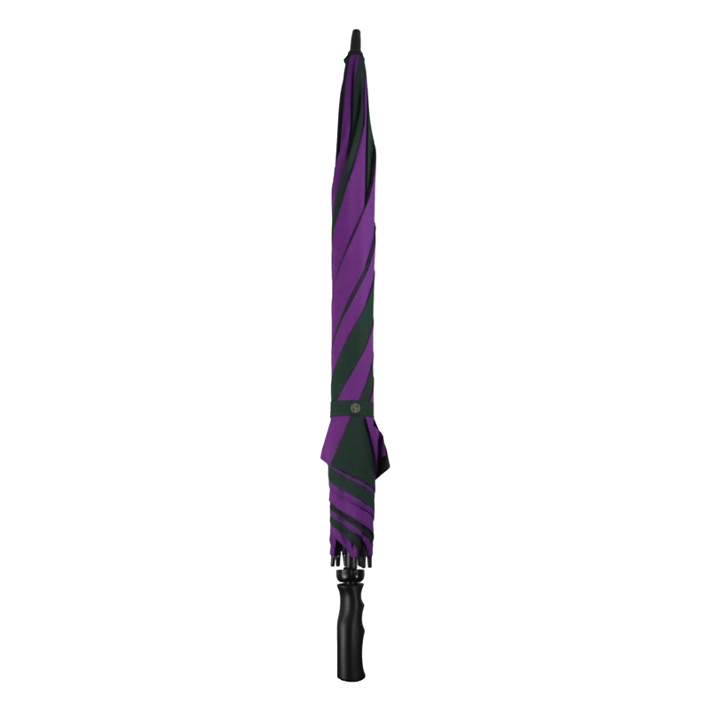 Windproof Large-Canopy Golf Umbrella (Purple and Green)