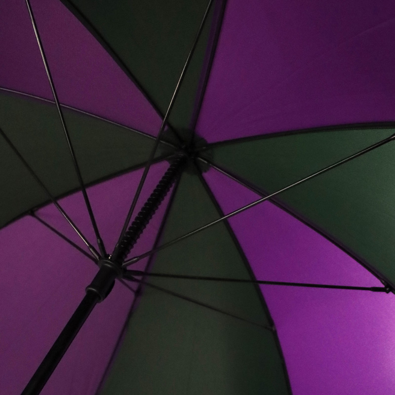 Windproof Large-Canopy Golf Umbrella (Purple and Green)