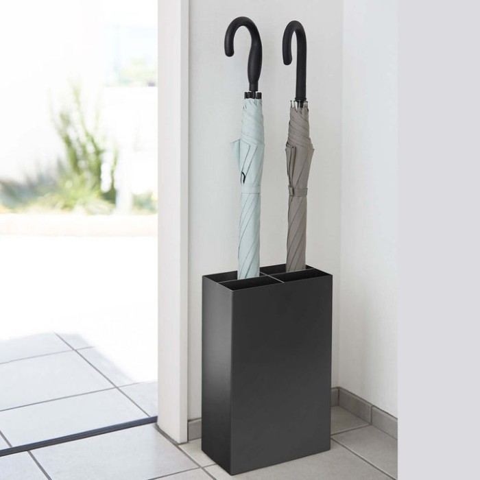 Yamazaki Home Smart Black Cane and Umbrella Stand