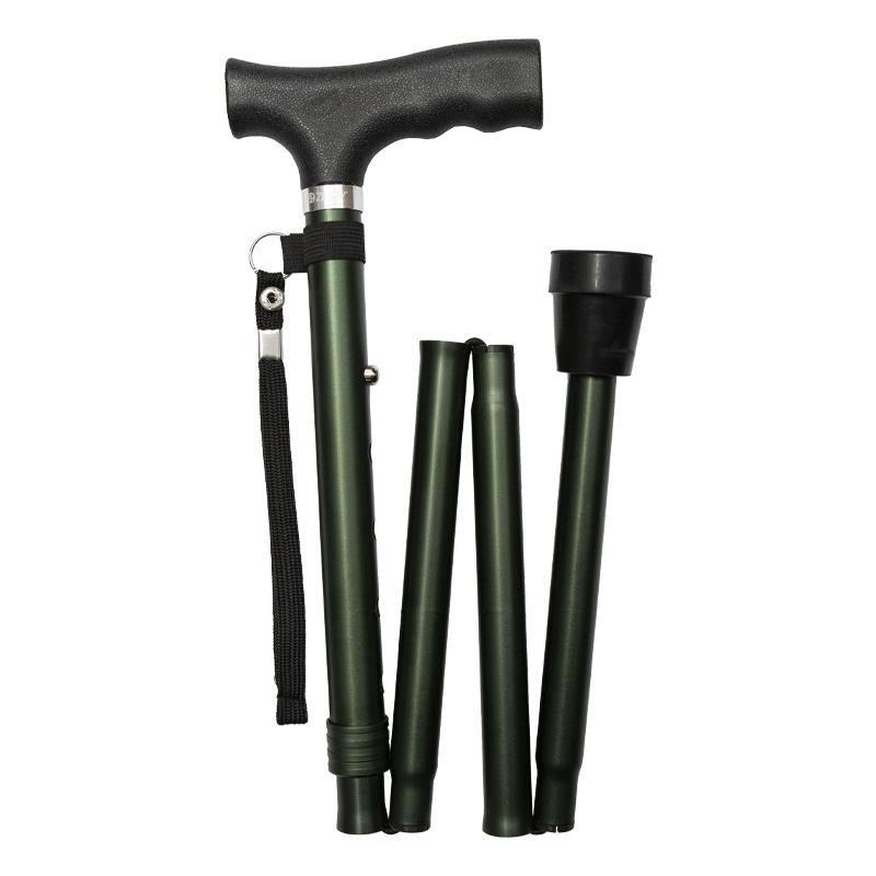 Tbest Folding Walking Stick Strong Wooden Walking Cane For Indoor